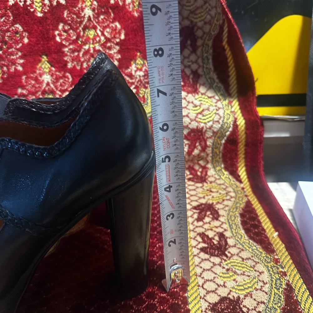 Stephane Kelain Paris black leather Mary Jane pumps platform shoes size 9.5/40.5 - Picture 5 of 8